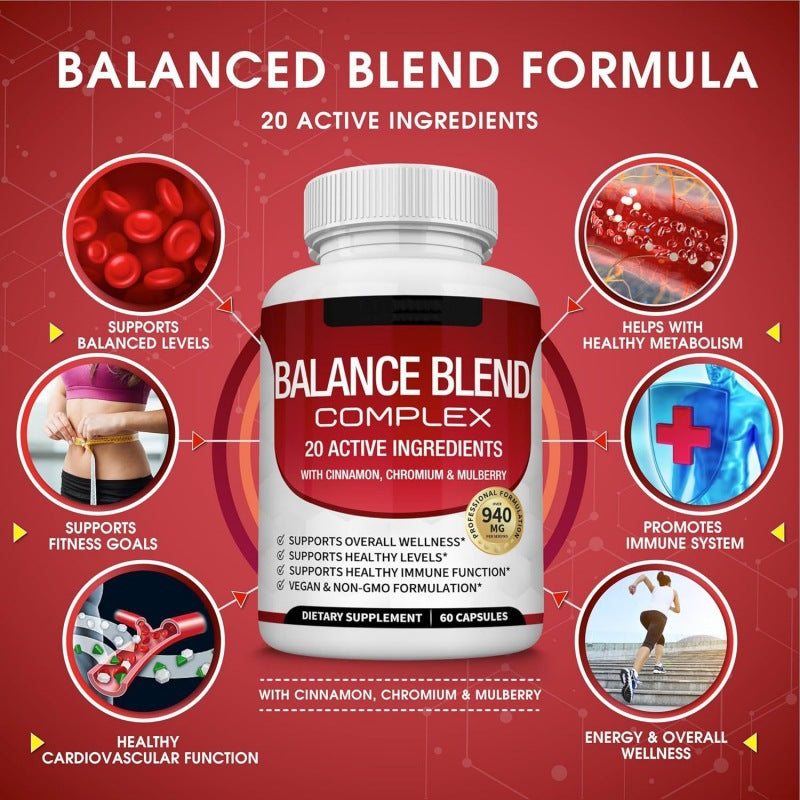 Blood Glucose Supplement Capsule - 1Pc Dietary Support for Adults