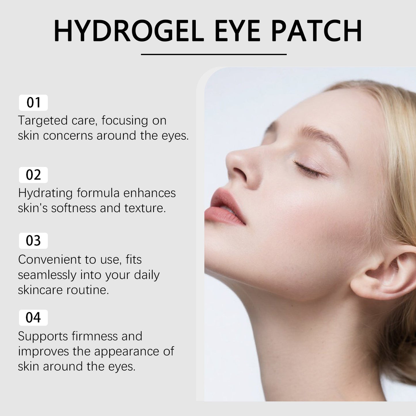 Moisturizing Eye Mask Patches - Nourishing & Lightweight for Eye Care - 60 Patches