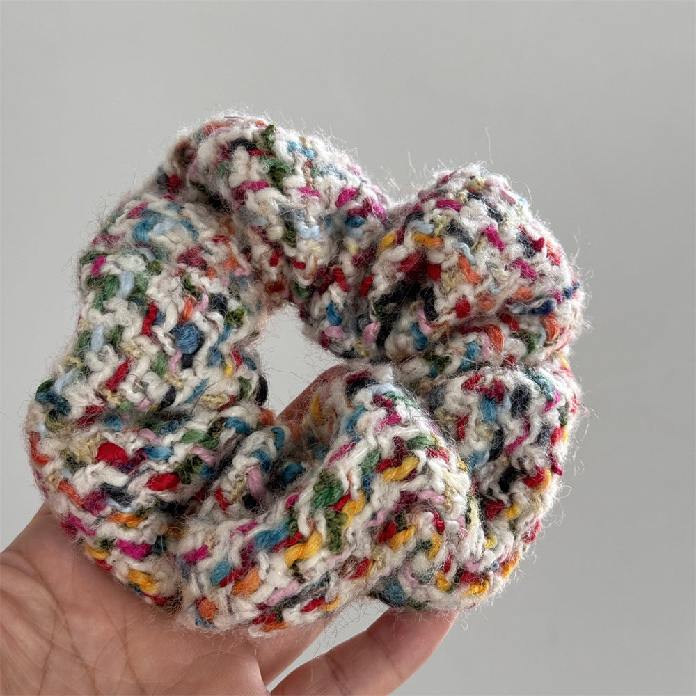 Women's Knitted Wide Brim Hair Band & Scrunchie Set
