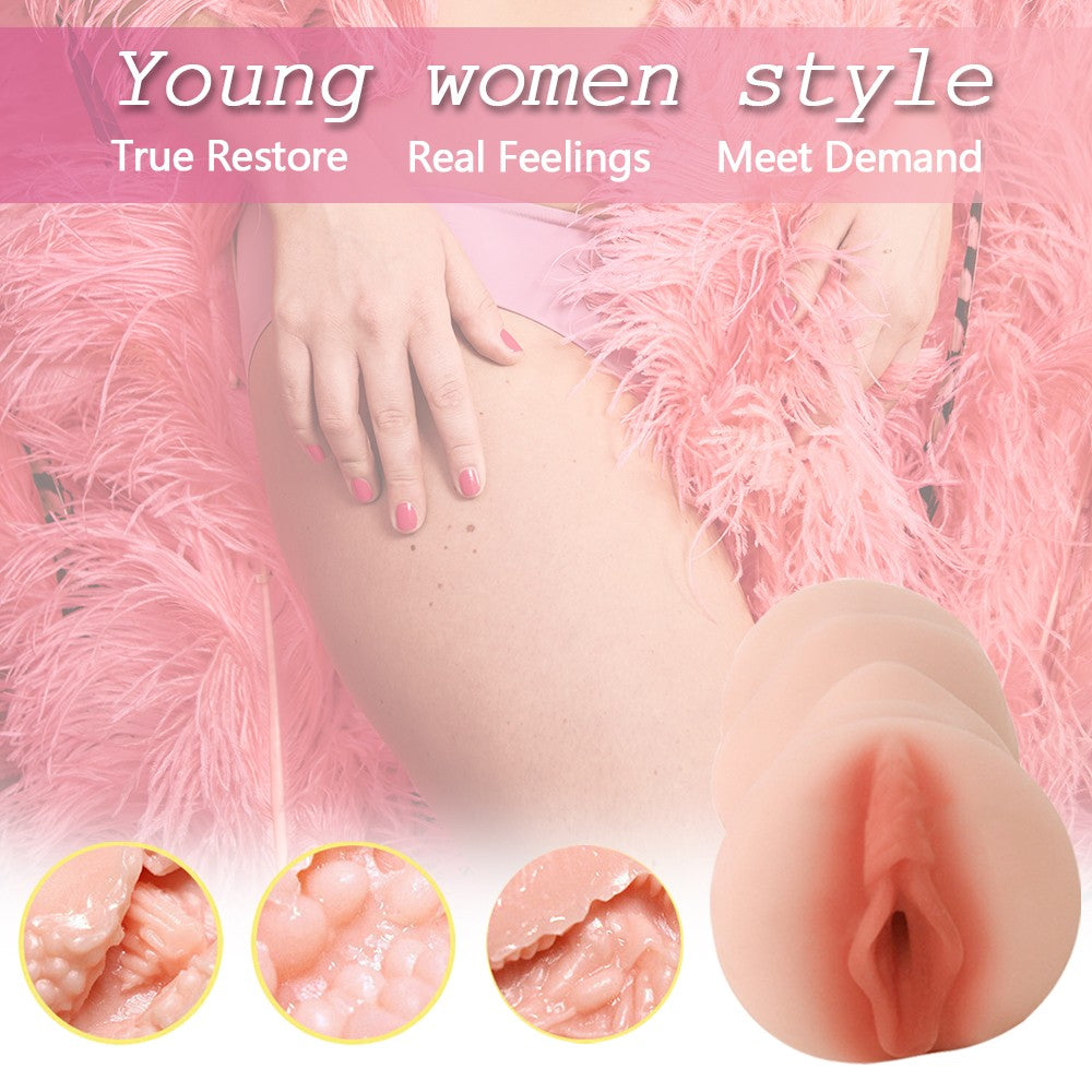 Realistic Male Masturbator Cup - Flesh Stroker Toy for Men