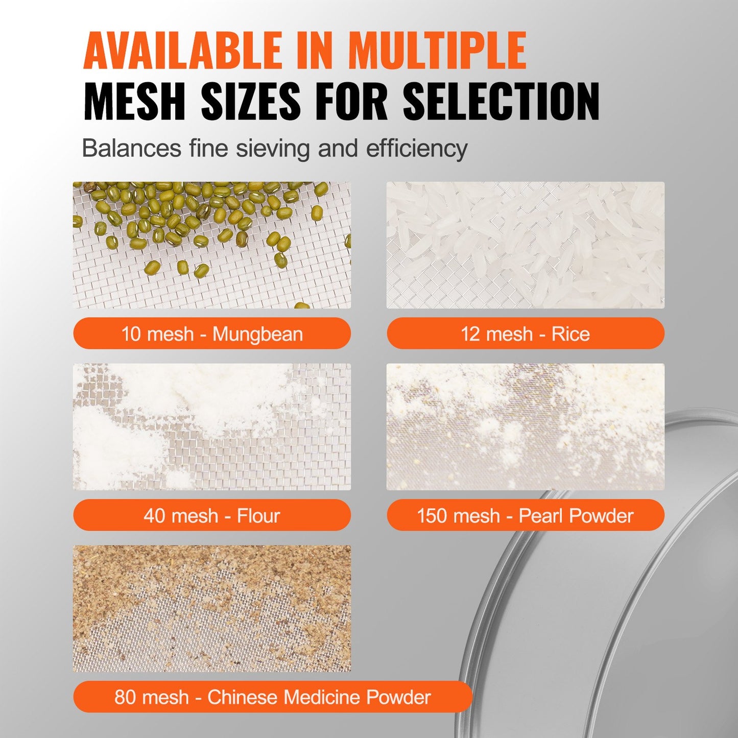 Stainless Steel Flour Sieve Fine Mesh Sifter for Baking Kitchen Tools