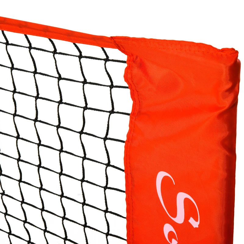 10ft Portable Soccer Tennis Net with Sideline & Storage Bag - Red