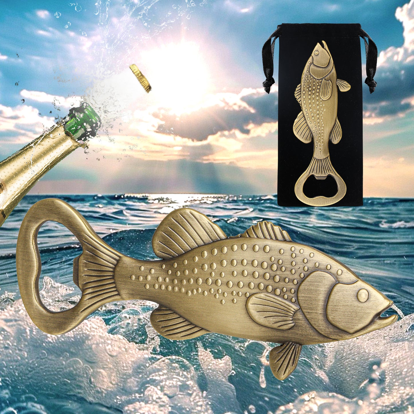 Creative Sea Bass Bottle Opener - Unique Bar Tool for Enthusiasts