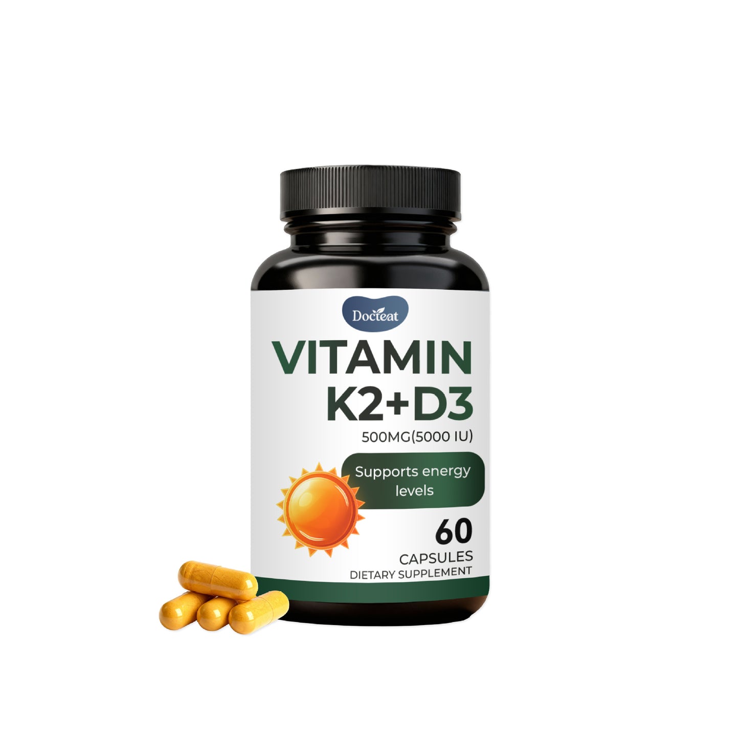 Multivitamin and Mineral Complex Capsules - 60 Count, Immune & Energy Support