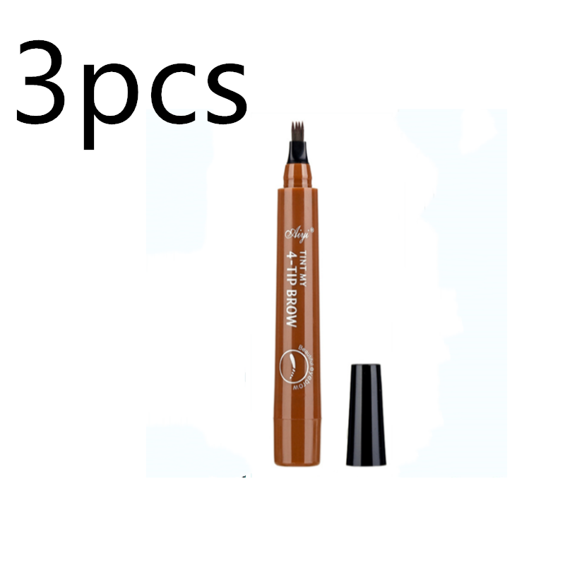 Four-Forked Water Eyebrow Pencil Multi-Head Makeup Eyebrow Shaping Tool - Multiple Colors