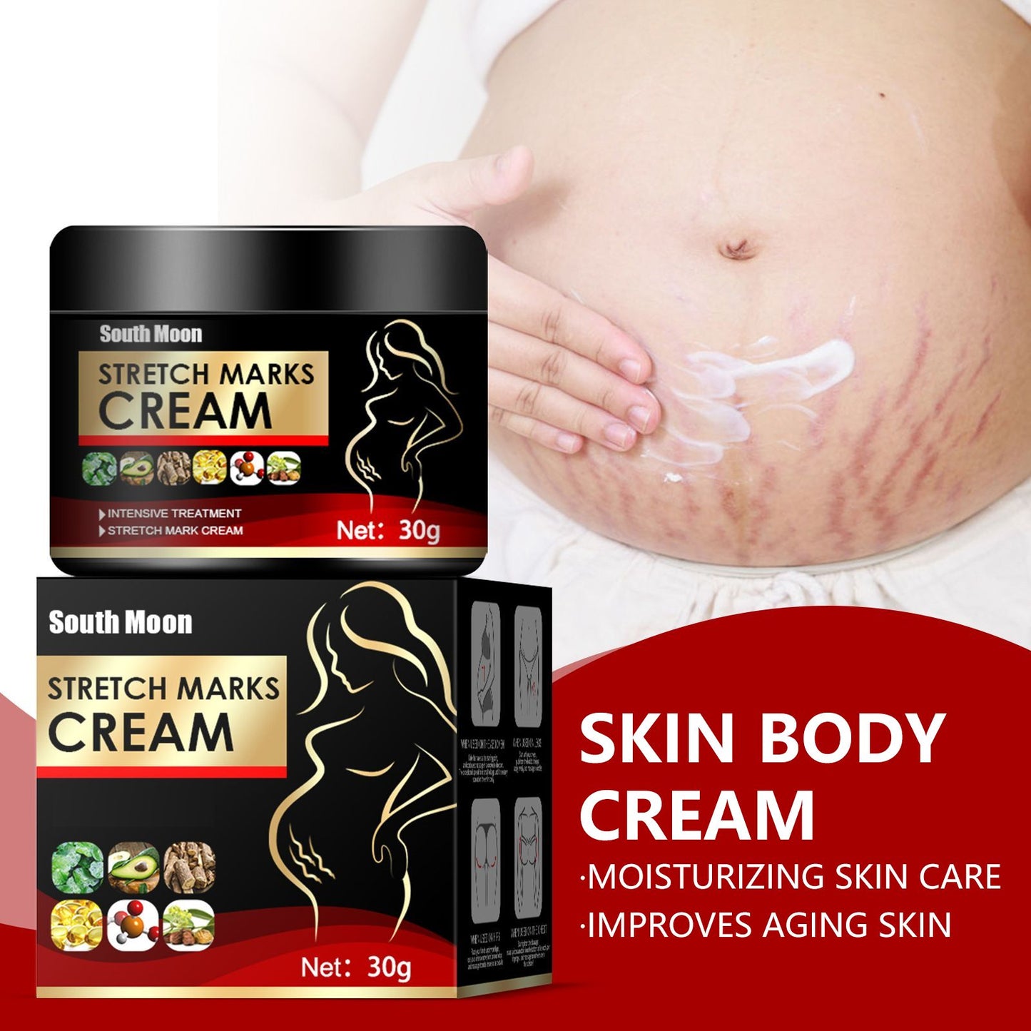 Postpartum Stretch Mark Repair Cream - Firming & Hydrating Body Lotion (30g)