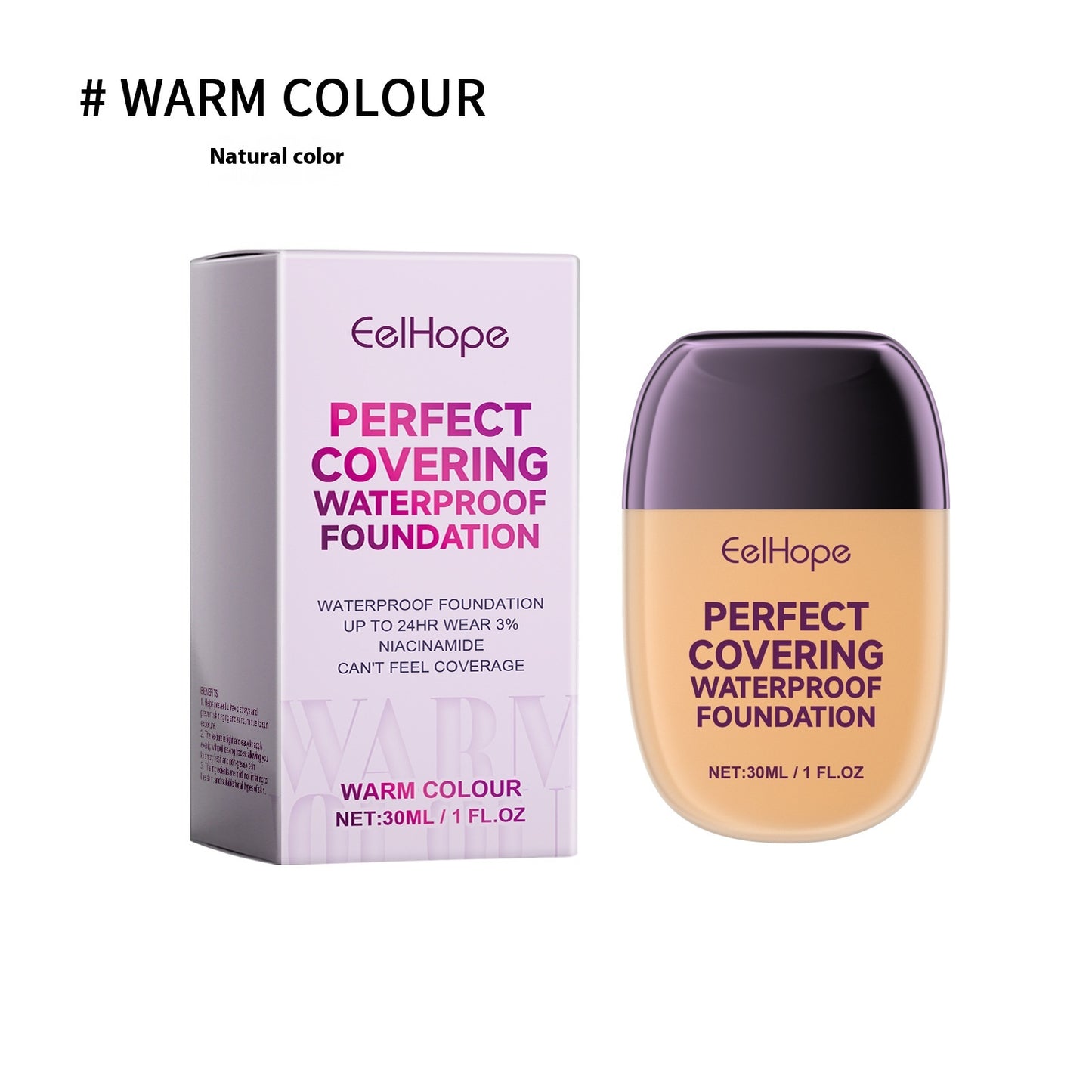Concealing Liquid Foundation for Brightening & Skin Tone - 30ml Options
