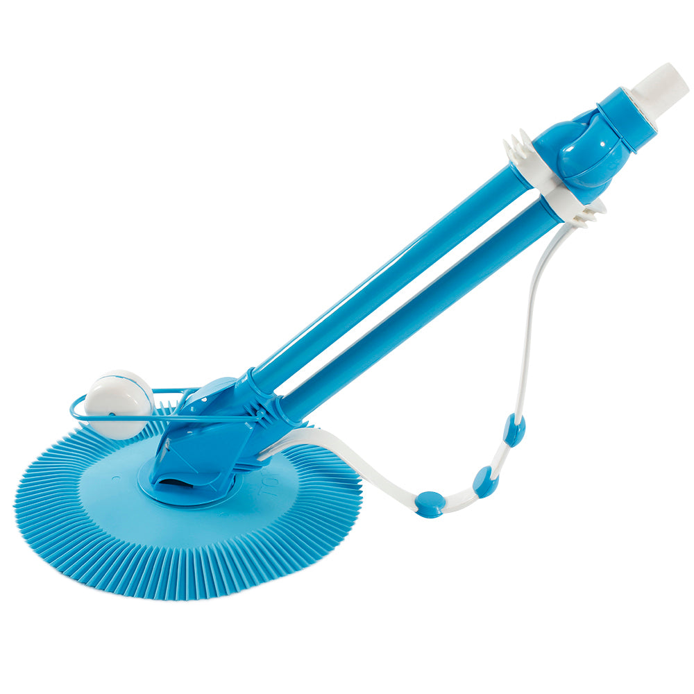 Automatic Pool Cleaner with 10 Hoses - Easy Install, Blue