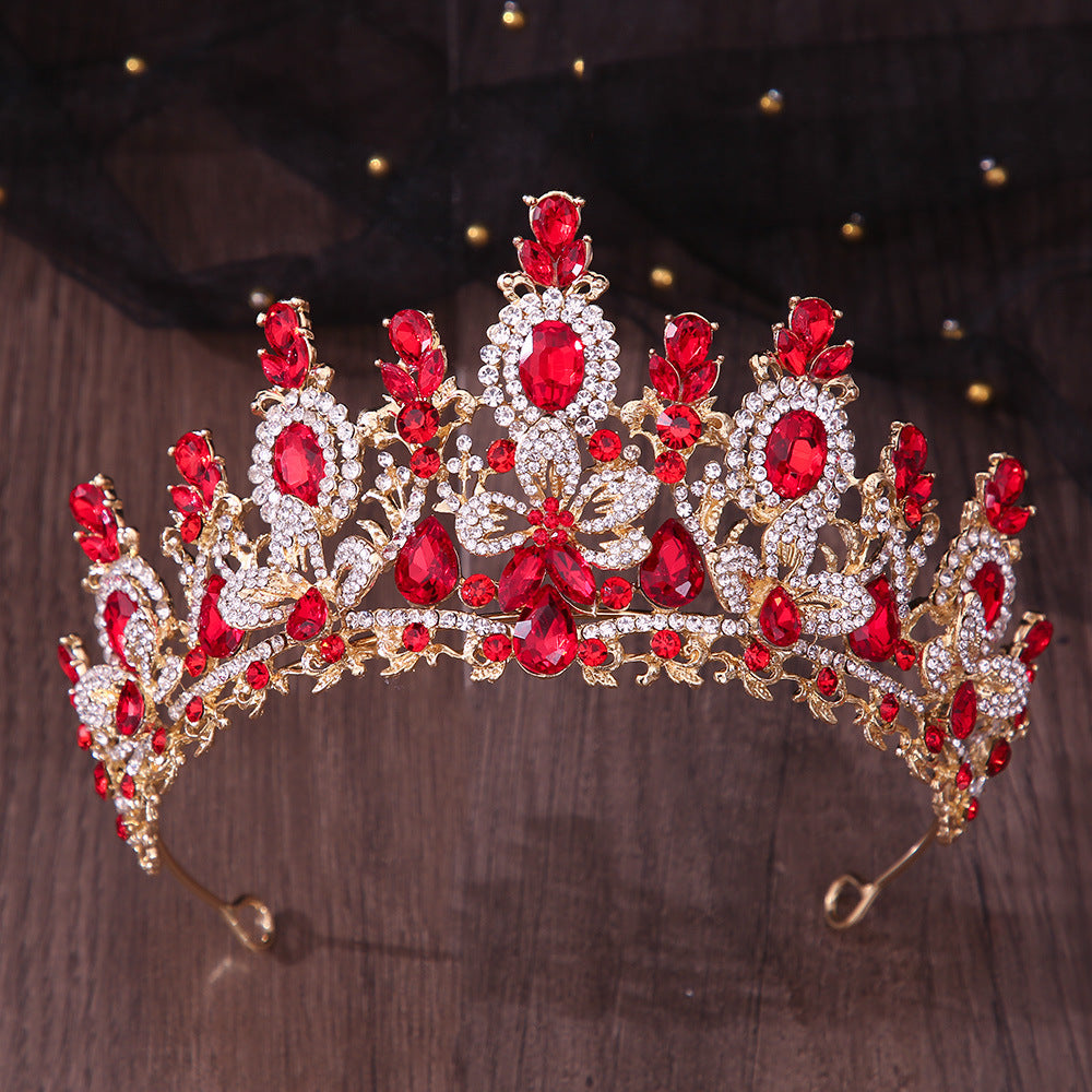 Luxury Bridal Crown Headpiece with Crystal Cross Design for Wedding & Special Occasions