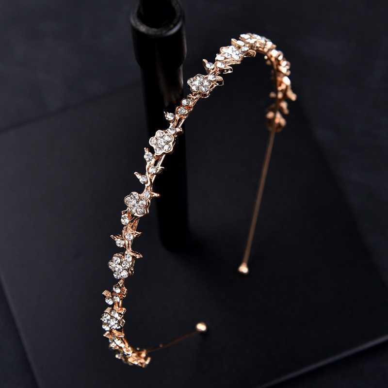 Alloy Flower Diamond Headband
