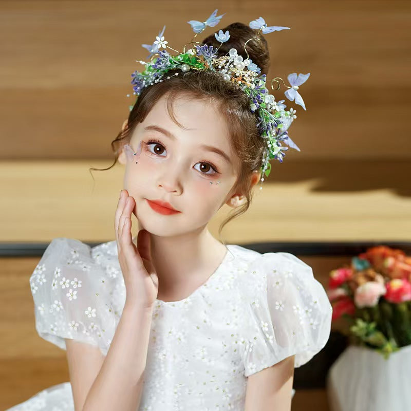Girls Flower Hair Garland Headband
