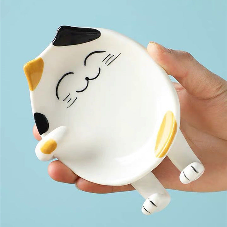 Ceramic Pot Cover Holder for Kitchen, Spoon & Chopsticks Organizer - Modern Design