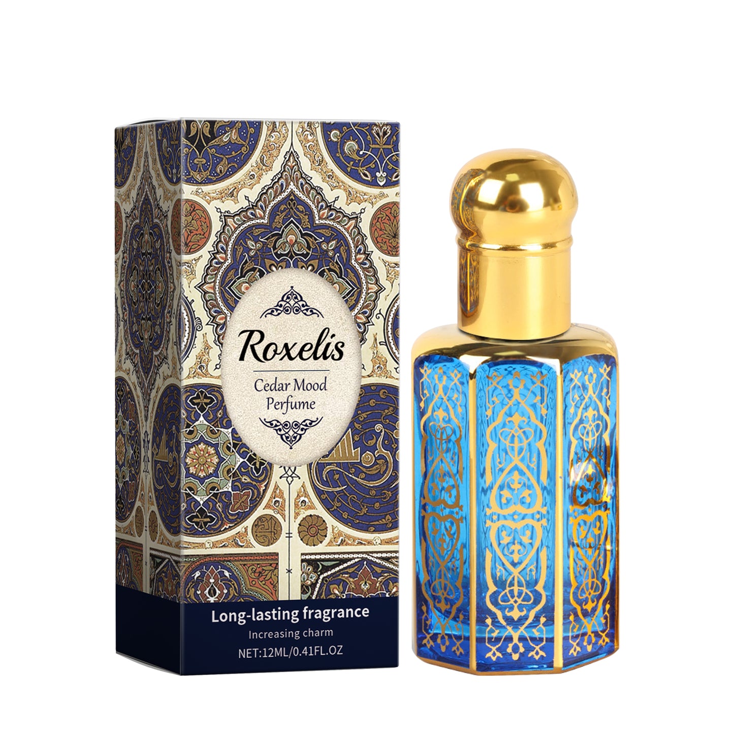 Cedar Mood Arabian Roll-On Perfume Oil - Woody Long-Lasting Fragrance 12ml