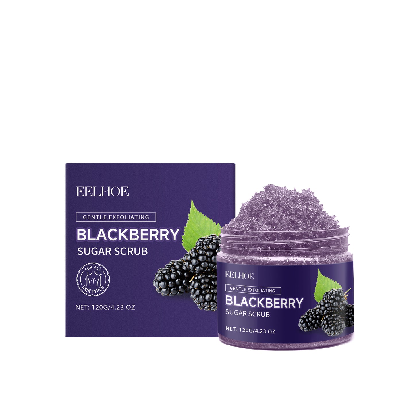 Blackberry Sugar Body Scrub - Exfoliating & Hydrating Skin Treatment