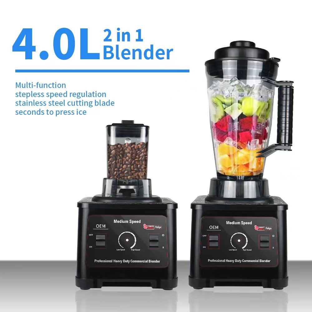 Large Capacity High-Speed Food Processor Blender 4L Kitchen Mixer