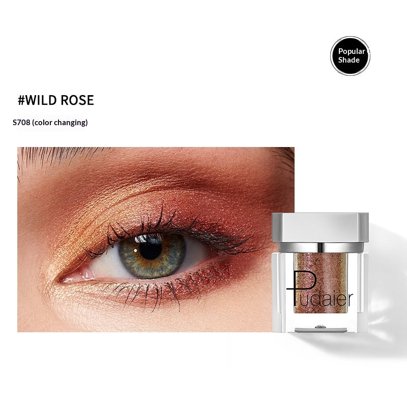 Long-Lasting Pearl-Illuminated Single Eyeshadow - Easy To Apply, Smudge-Proof