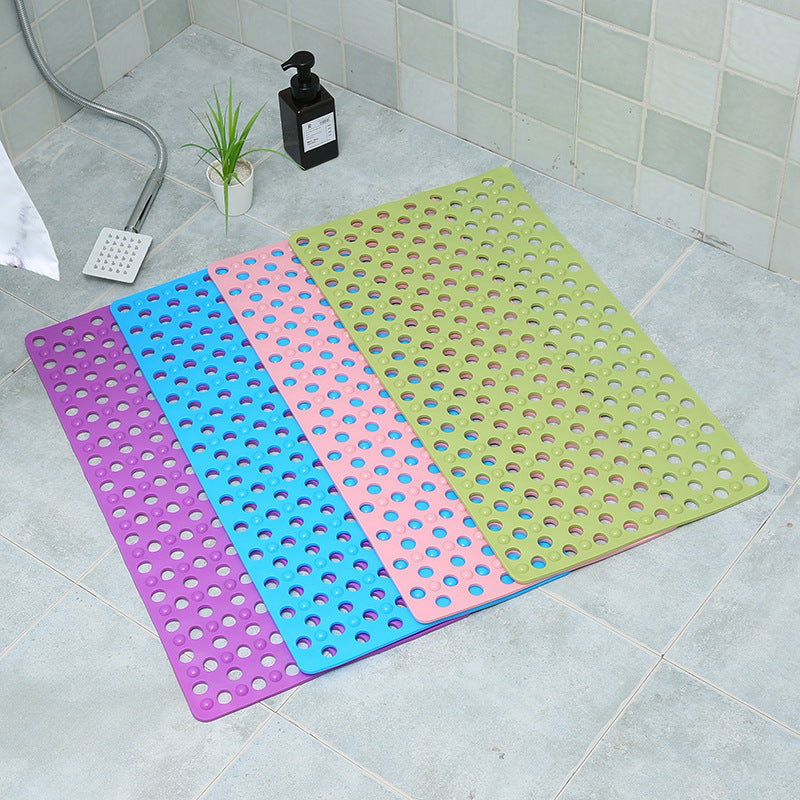 Large Waterproof Non-Slip Bathroom Mat with Suction Cups and Drainage Holes