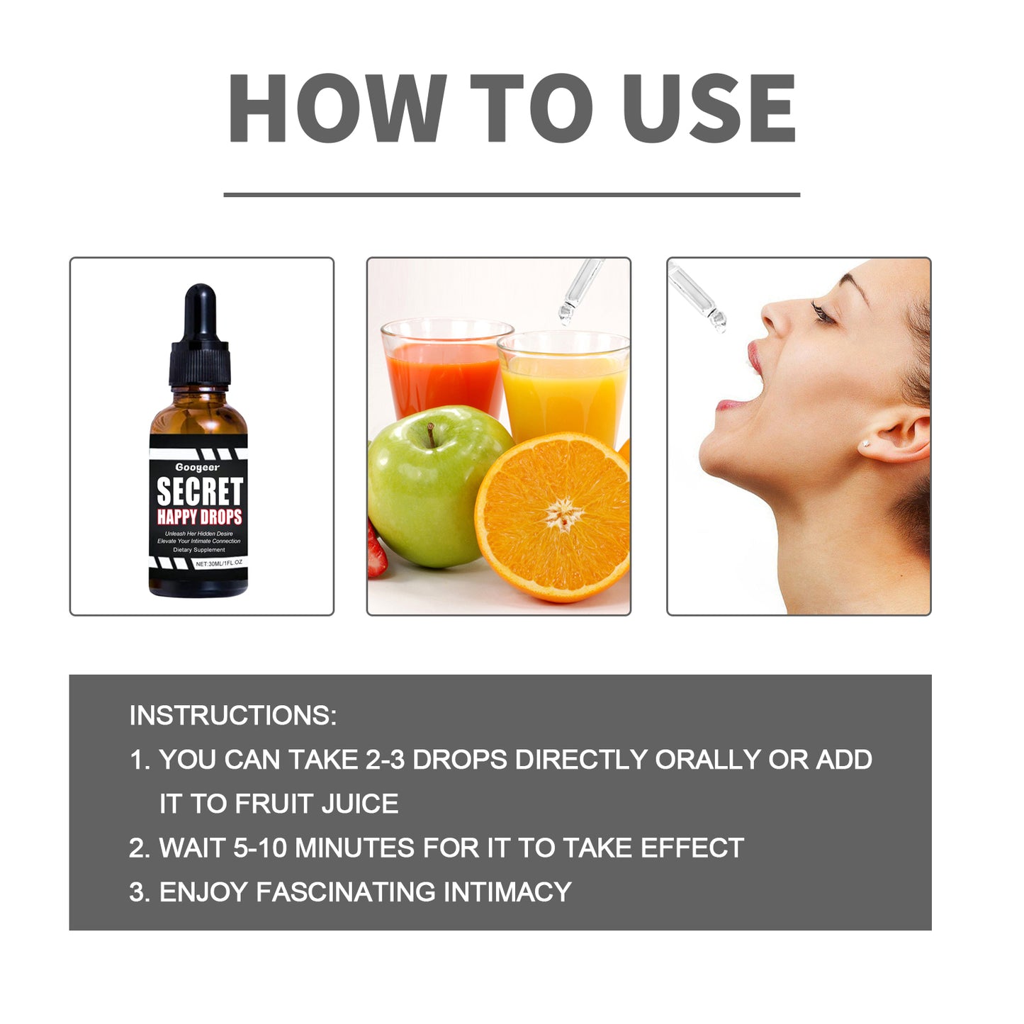 Intimate Support Supplement Drops with Muira Puama & Tribulus - 30ml