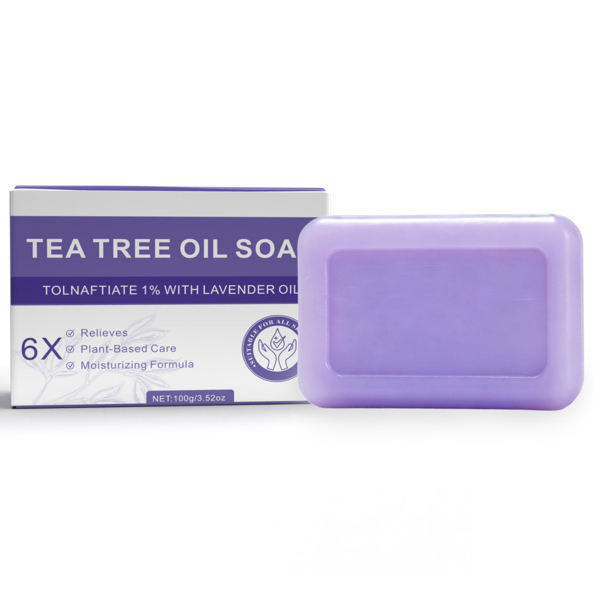 Purple Tea Tree Soap Bar 100g