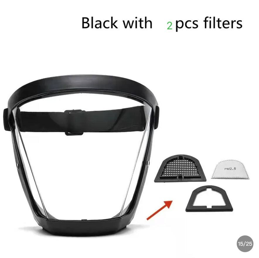 Transparent Face Shield Anti-Oil Dust-Proof Goggles for Safety and Protection