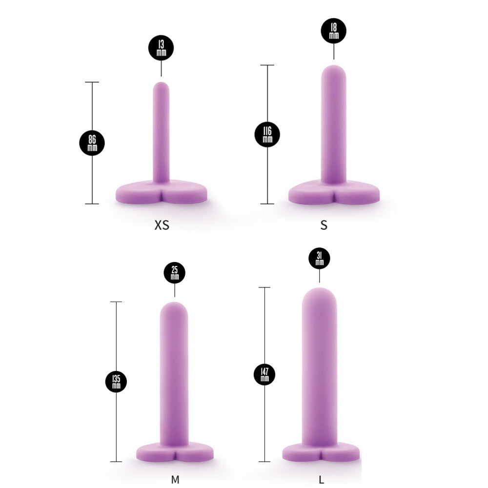Progressive Dilator Set with Liquid Silicone - Love Honey Spoon, Purple