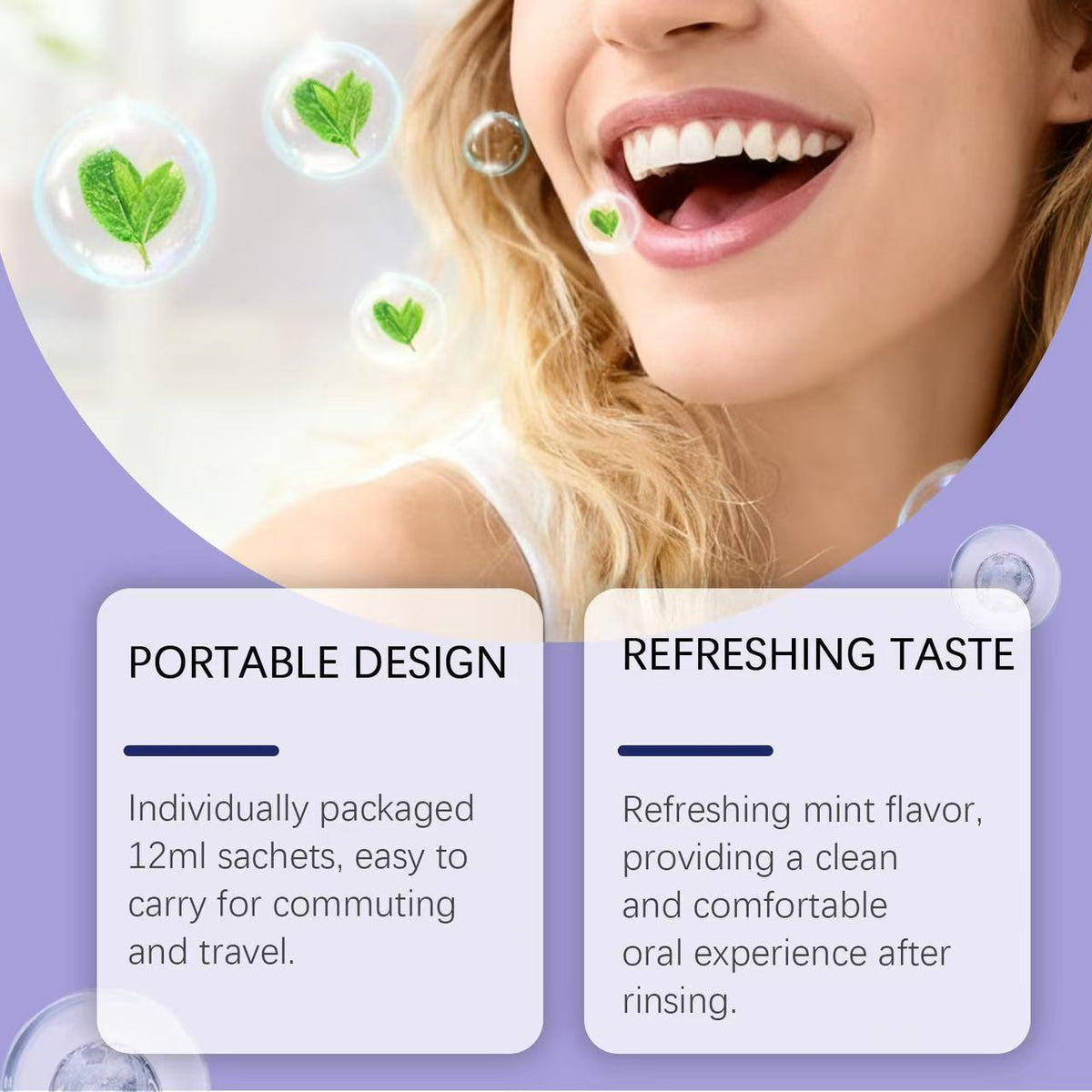 Refreshing Mouthwash - 240ml Fluoride Oral Rinse for Daily Dental Care