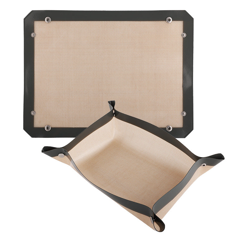 Silicone Baking Mat with Button Fastening - Non-Stick, Heat-Resistant, Reusable