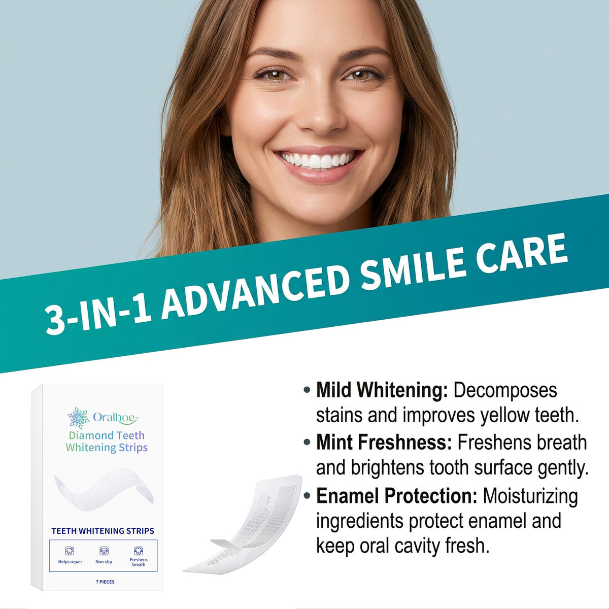 Whitening Teeth Strips - 7 Pieces