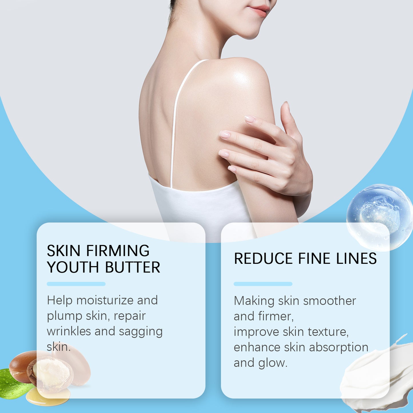 Skin Firming Body Cream with Hyaluronic Acid & Niacinamide - 100g