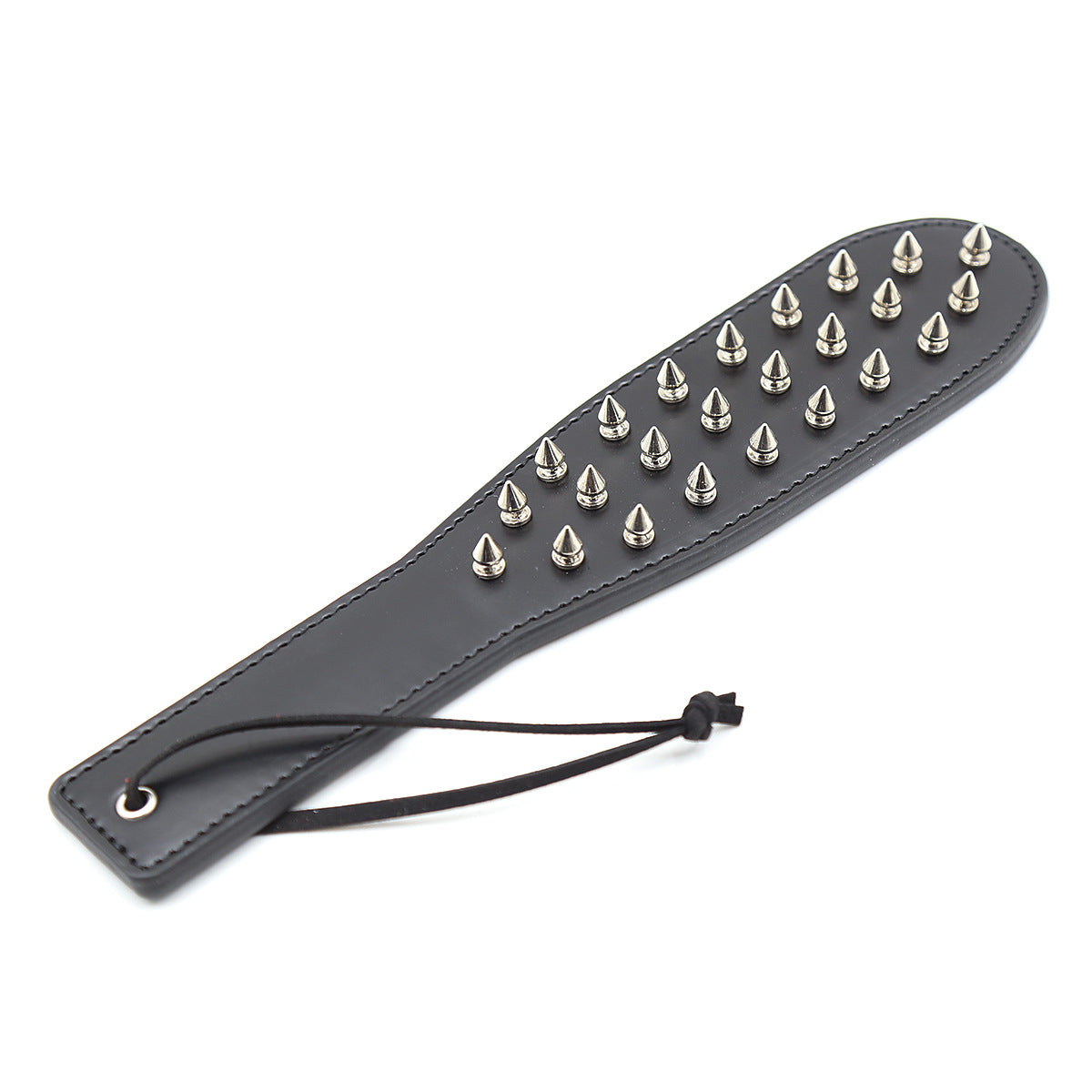 Leather Spike Clapping Device - Adult Erotic Sex Toy for Sensory Play