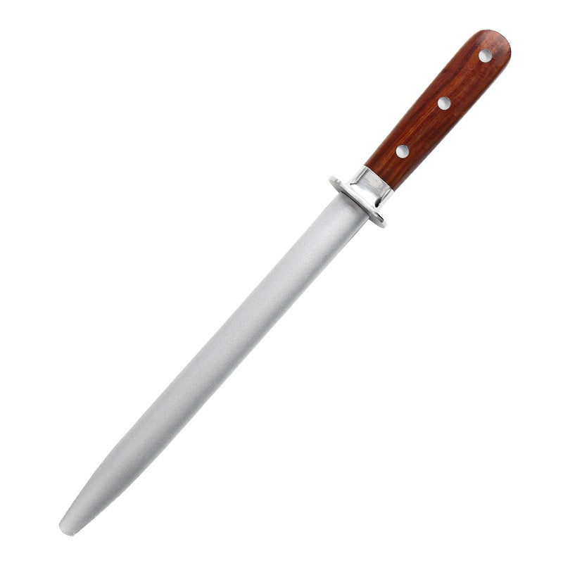 Stainless Steel Knife Sharpening Rod 350mm Professional Kitchen Tool