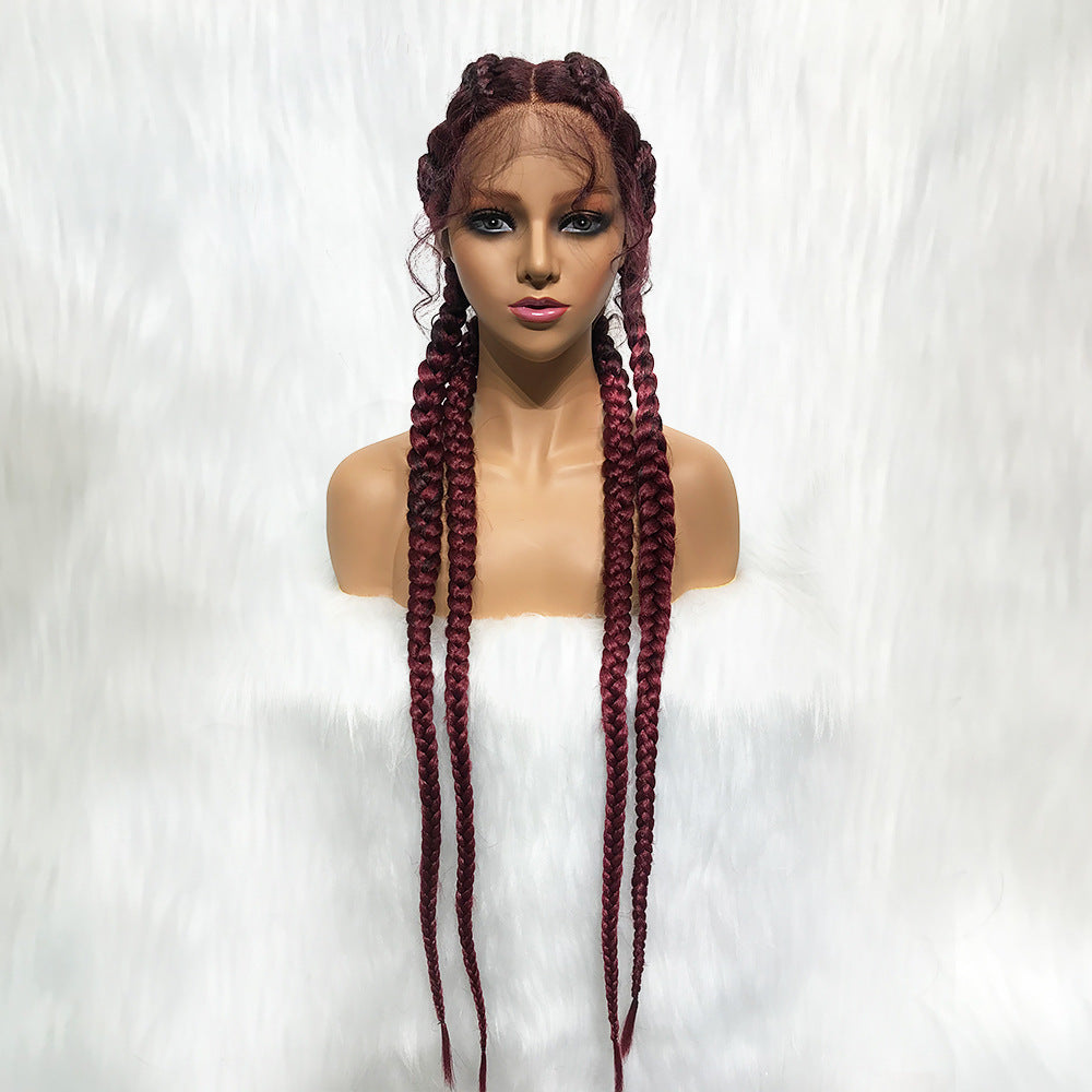 4 Strand Lace Braids Wig for All Hair Colors - Hand-Woven Hair Extension