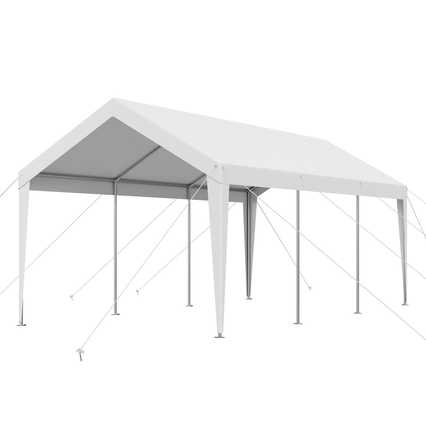 10x20 FT Heavy Duty Portable Carport Shelter Tent - Waterproof UV-Resistant Garage