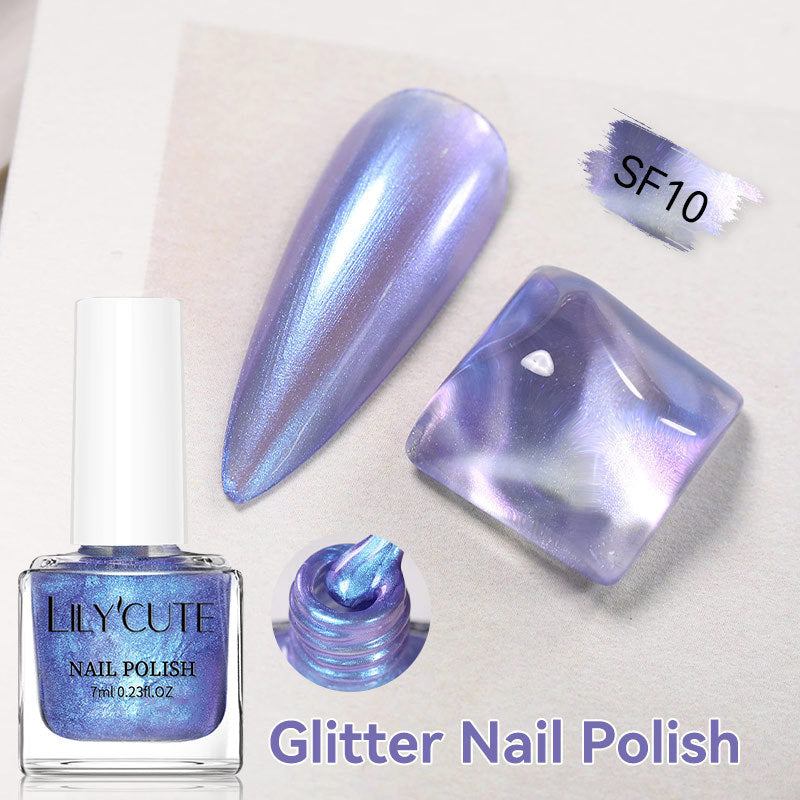 Quick-Dry Metallic Mirror Nail Polish No Baking Required - Water & Oily Resistant