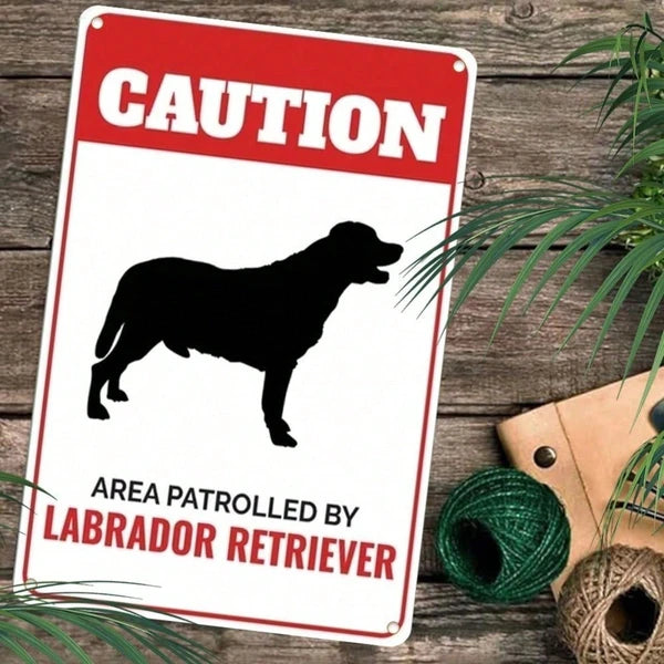 Vintage Labrador Retriever Metal Sign - Rustic Wall Art