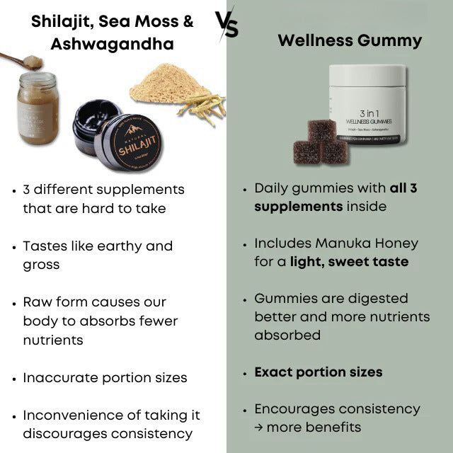 Shilajit Gummies for Men - 30 Tablets