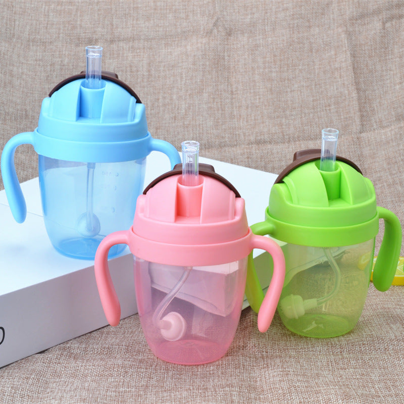 Infant Wide Mouth Plastic Baby Bottle 240ml 300ml - Safe, BPA-Free