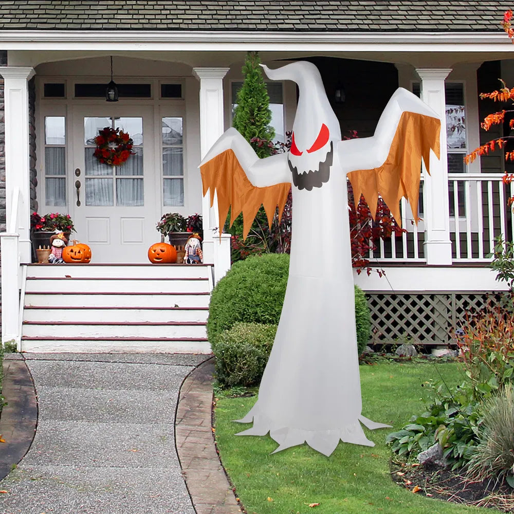 12ft Inflatable Halloween Ghost Decoration with LED Lights