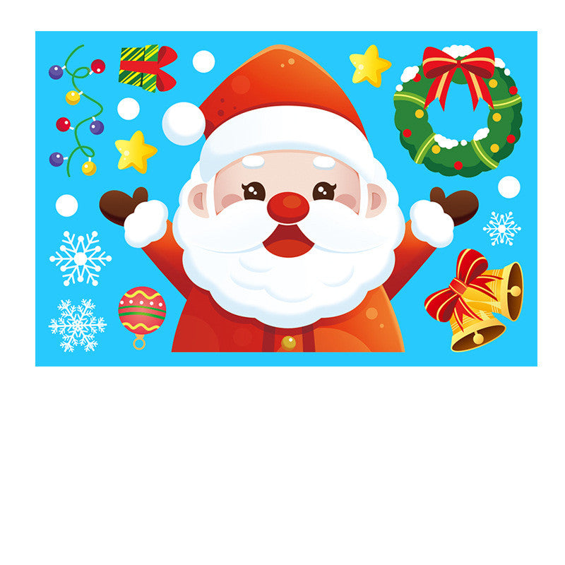 Christmas Wall Stickers Snowflakes Decoration PVC Waterproof Decals