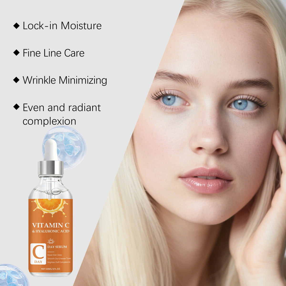 Vitamin C Liquid Serum 30ml for Skin Brightening & Hydration