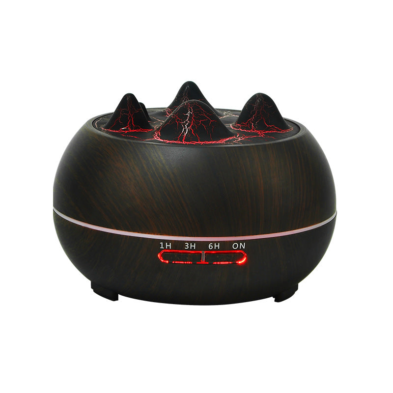 Wood Grain Humidifier with Aromatherapy and Remote Control - USB Powered