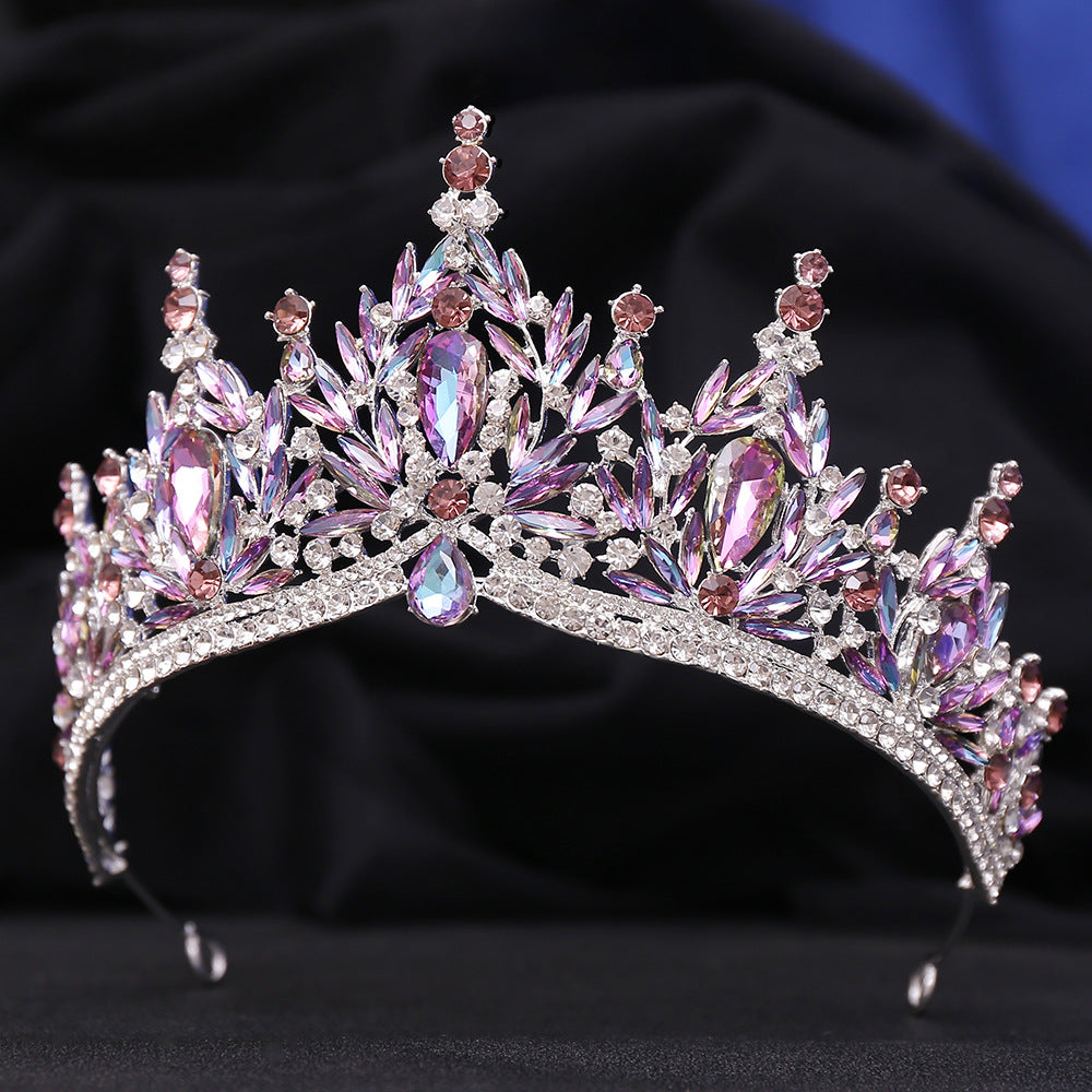 Bridal Crystal Leaf Crown Headdress