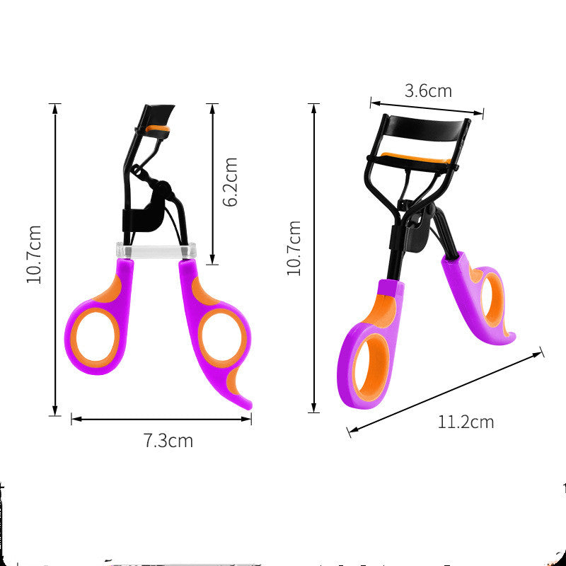 Double Color Eyelash Curler Aid for Women - Portable Makeup Tool