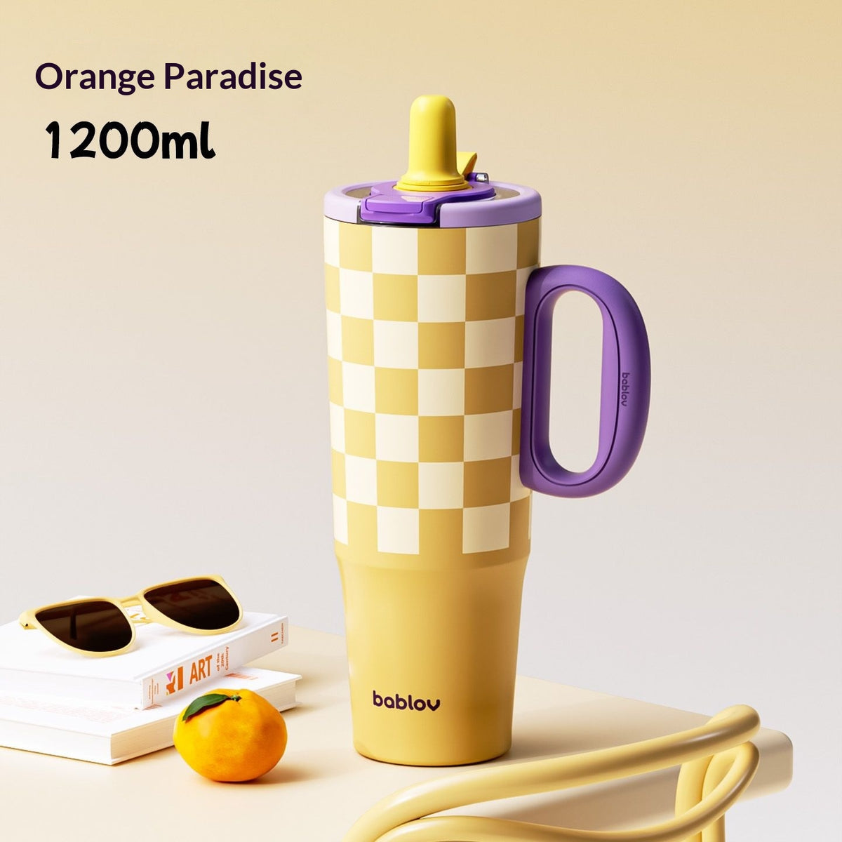 Insulated Large Capacity Water Bottle with Ceramic Liner - Portable & Heat Retaining