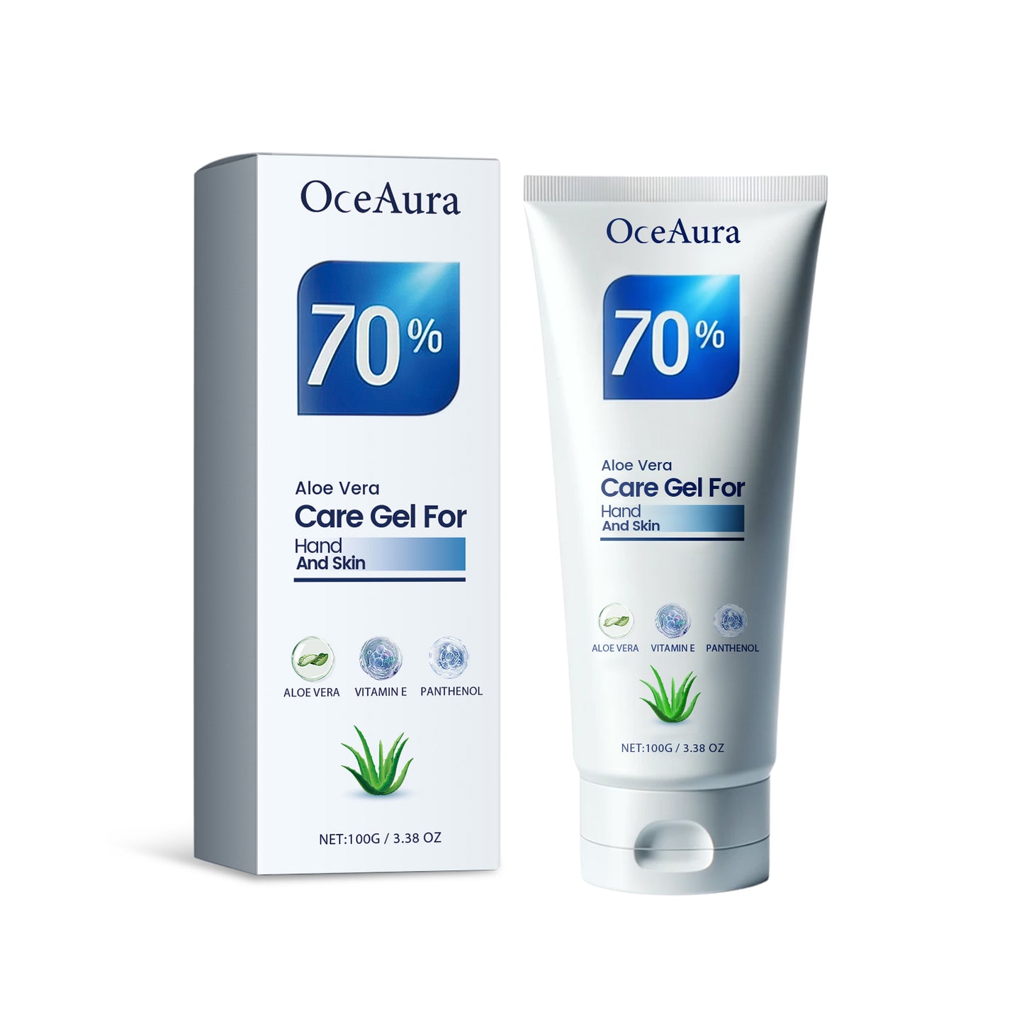 Aloe Vera Hand Care Gel - Hydrating Moisturizer for Dry & Cracked Skin