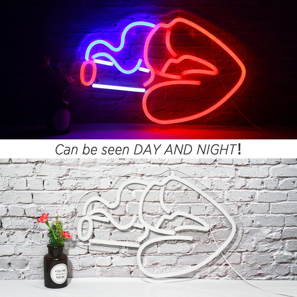 LED Neon Light Sports Bar Wall Decor - Glowing Pendant Light