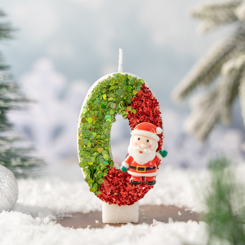 Santa Claus Digital Candle Handmade Diy Christmas Decoration Set