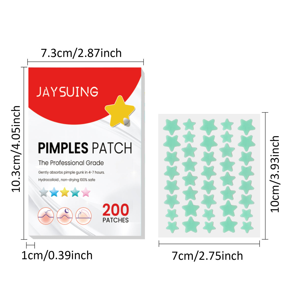 Clean Face Stickers 40 X 5 Sheets, 200pcs 1box