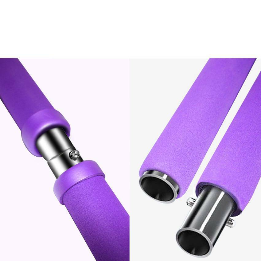 Home Fitness Pilates Stick with Resistance Bands - Multiple Colors