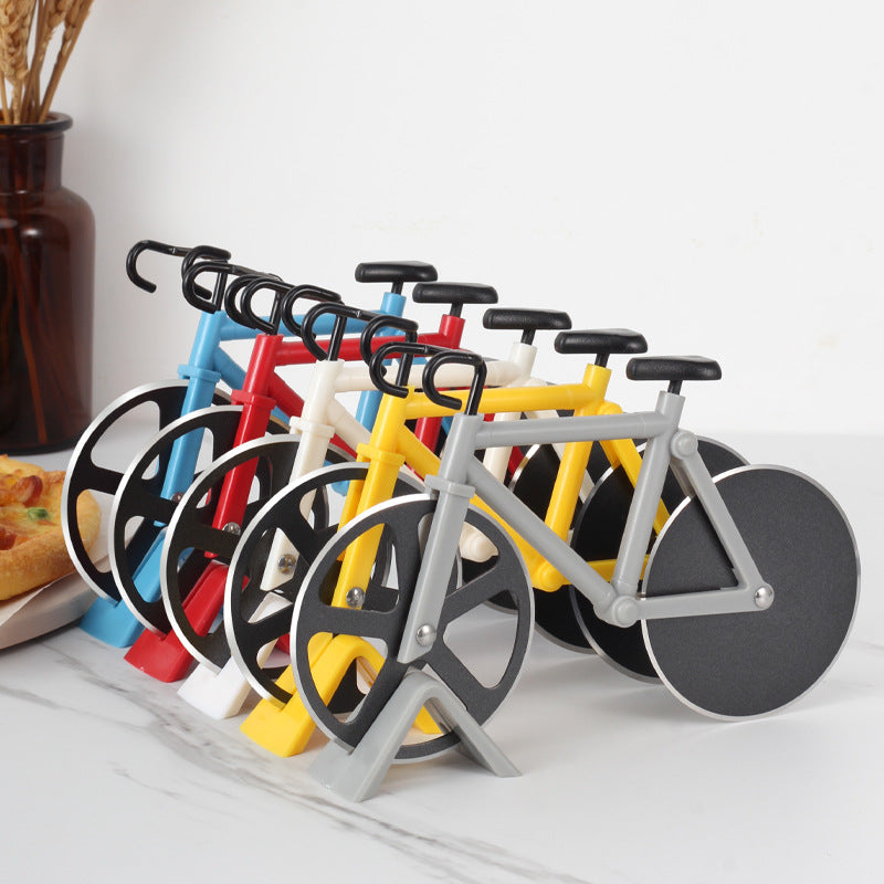 Stainless Steel Bicycle Pizza Cutter Multi-Function Kitchen Knife